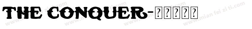 The Conquer字体转换